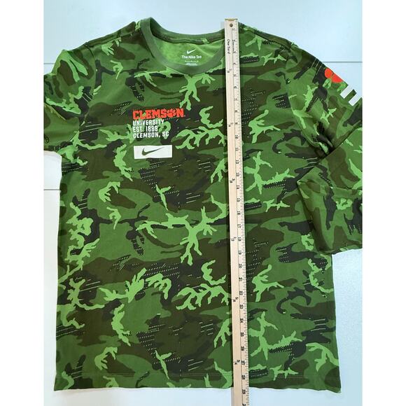 CLEMSON Tigers Nike Military Camo Long Sleeve T-Shirt Mens Size Large (36) - Picture 7 of 8